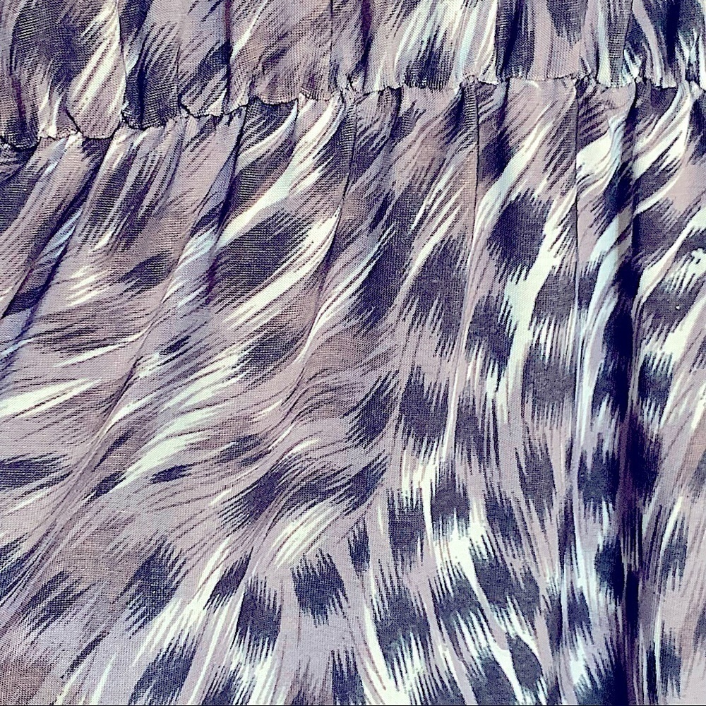 H&h Cool Tones Animal Print Faux Wrap Dress Sz 16/18 - Picture 5 of 6